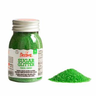 Zahar Glitterat Verde, 100 g