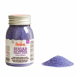 Zahar Glitterat Violet, 100 g