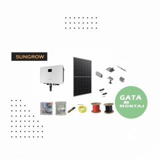 Kit Fotovoltaic HIBRID Sungrow 3 kW ,   3.24 kWp si 6.4KWh stocare, 230V