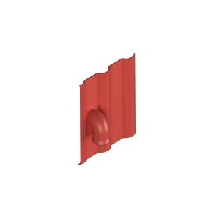 Sheet metal tile for cable entry, Biber (02), Anthrazit