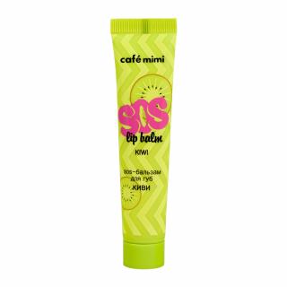 Balsam de buze Cafe Mimi SOS Lip Balm Kiwi cu extracte naturale si Vitaminele E si F 15ml