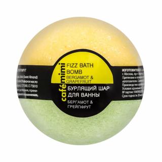 Figurina-bila (bomba) efervescenta de baie Cafe Mimi Bath Bomb Bergamot and Grapefruit cu Bergamota si Grapefruit 120gr