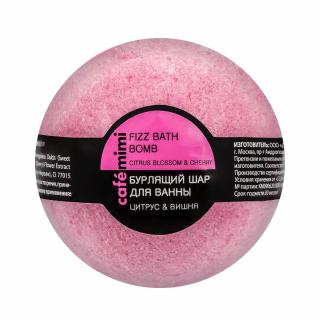 Figurina-bila (bomba) efervescenta de baie Cafe Mimi Bath Bomb Citrus and Cherry cu Citrice si Cirese 120gr