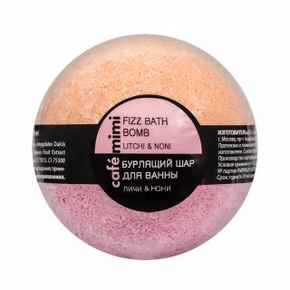 Figurina-bila (bomba) efervescenta de baie Cafe Mimi Bath Bomb Lychee and Noni cu Litchi si Noni 120gr