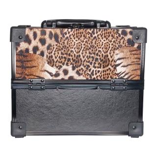 Geanta pentru cosmetice 26x18x21cm Negru Animal Print