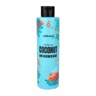 Gel de dus Cafe Mimi Coconut and Kumquat cu aroma tropicala si extracte naturale de Kumquat si Ulei de Cocos 300ml