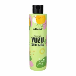 Gel de dus Cafe Mimi Yuzu and Feijoa cu aroma tropicala si extracte naturale de Yuzu, Feijoa, Acai si Unt de Shea 300ml