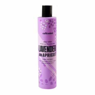 Gel de dus si Spuma de baie 2in1 Cafe Mimi Spa-Relax Lavander and Apricot cu aroma tropicala si extracte naturale de Lavanda si Caise 300ml