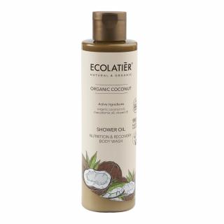 Gel-Ulei de dus vegan Ecolatier Organic Coconut Nutrition  Recovery 250ml