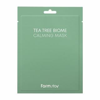 Masca textila de fata hipoalergenica cu ser hidratant calmant Farmstay Tea Tree Biome Calming 25ml