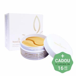 Plasturi anticearcan de ochi cu ser antirid si luminozitate Beauugreen Collagen  Gold Eye Patch 60bc 90g