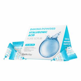 Scrub exfoliant pentru fata cu efect hidratant racoritor Farmstay Baking Powder Hyaluronic Acid Pore Scrub 25bc x 7gr
