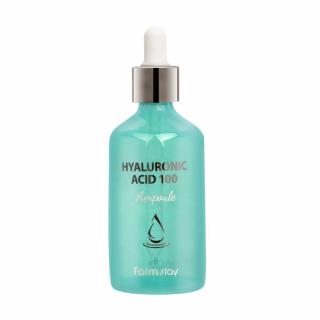 Ser concentrat de fata super hidratant Farmstay Hyaluronic Acid 100 Ampoule 100ml