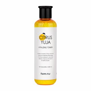 Toner pentru fata revitalizant cu efect antirid si luminozitate Farmstay Citrus Yuja Vitalizing 280ml