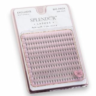 Gene False Smocuri SPLENDOR Exclusive Natural, Big Pack, Matase, Curbura C, 200 buc