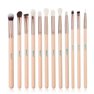 Set 12 Pensule Make-up BEILI Pink, Rose Gold, Par Natural