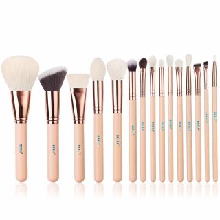 Set 15 Pensule Make Up Beili Pink, Rose Gold - Par Natural