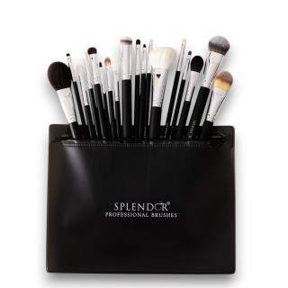 Set 18 Pensule Profesionale SPLENDOR Complete Par Fibre Moi Sintetice, Capra, Ponei + Borseta