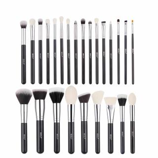 Set 25 pensule Make-up Beili Black, negru, Par natural