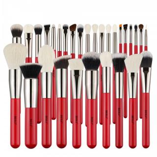 Set 30 Pensule Make-up BEILI, Rosu - Par natural