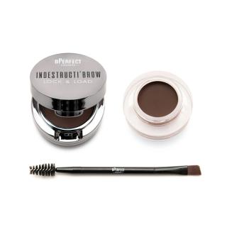 Set pomada, fard, pensula pentru sprancene BPerfect Indestructi Brow LockLoad Eyebrow PomadePowder DUO