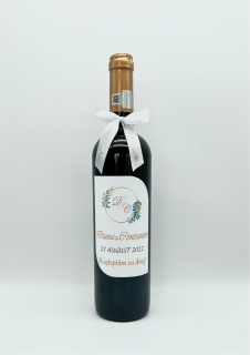 Sticla vin personalizata - Vin rosu Clasic 750ml