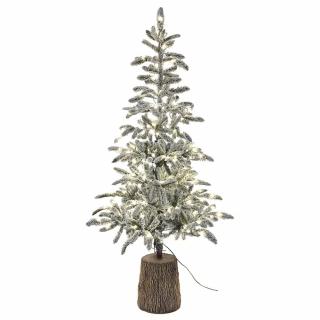 Brad artificial cu zapada si lumini Flocked Princess Pine, 200 LED, 210 cm