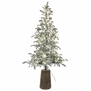 Brad artificial cu zapada si lumini Flocked Princess Pine, 300 LED, 240 cm