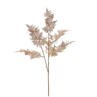 Decoratiune brad ramura Asparagus, 80 cm, auriu