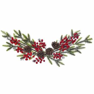 Ghirlanda decorativa de Craciun cu conuri, XMAS Swag, 65 cm