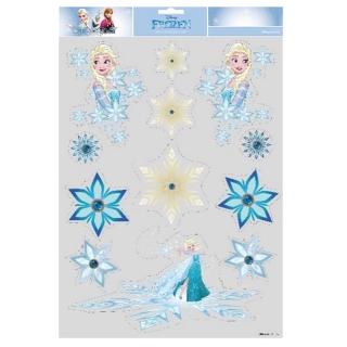 Stickere Craciun pentru geam Elsa Frozen 2 , Disney, albastru