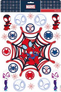 Stickere pentru geam Spiderman, Fantoma Paianjen, rosu