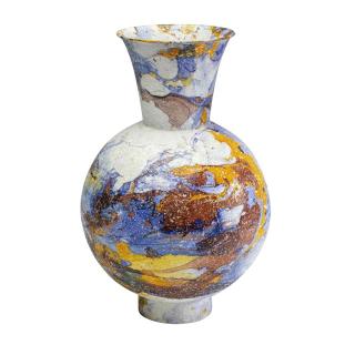 Vaza metalica Aquarell, 46 cm, multicolor