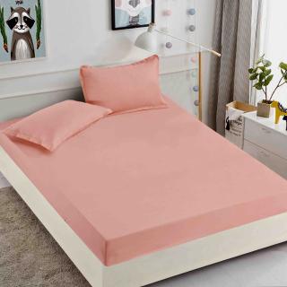 Husa de pat cu elastic roz 180x200cm D060