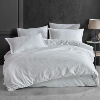 Lenjerie pat dublu,,damasc satinat,4 piese,cearceaf de pat 220x240cm,cearceaf pilota 180x210cm,doua fete de perna 50x70cm,alba-A1046 alb