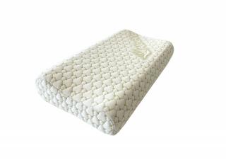 Perna ergonomica Aloe Vera Memory, sustinere exacta pentru gat si cap, husa detasabila, 30x50x10 8 cm, ambalata la geanta