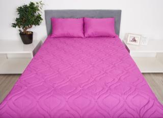 Pilota de vara 200x220 Somnart Belina, microfibra, lavabila la masina, vidata, Purple
