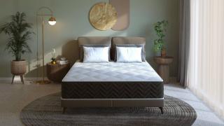 Saltea cu arcuri Pocket Somnart 2Face Confort 160x200, inaltime 22 cm, husa nedetasabila, manere, fermitate medie