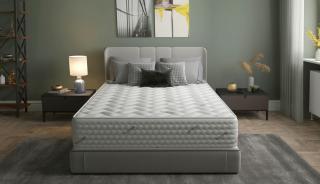 Saltea cu arcuri Pocket Somnomed Comfort Fit HoReCa 180x200, inaltime 30 cm, spuma cu memorie, husa tratament antifungic, fermitate mediu-tare