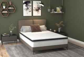 Saltea cu arcuri SomnART FERMO 120x200, inaltime 30 cm, superortopedica, husa matlasata, duritate extra ferma