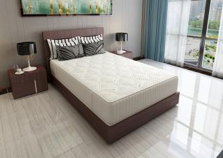 Saltea cu memorie si arcuri Silver Evolution Pocket Spring, Horeca, 200x200, inaltime 30 cm, husa cu ioni de argint, fermitate ridicata