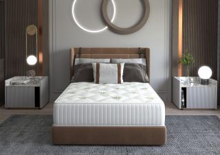 Saltea cu memorie Somnart Memory Ultimate 120x200, inaltime 24 cm, husa cu Aloe Vera, cu manere, fermitate medie