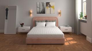 Saltea cu spuma poliuretanica 7 Zone SOMNART 180x200, inaltime 17 cm, ortopedica, husa detasabila cu fermoar, fermitate medie