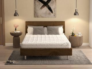 Saltea cu spuma poliuretanica HypoallergenicMed PolyCotton 140x200, hipoalergenica, husa lavabila si detasabila cu fermoar, fermitate medie