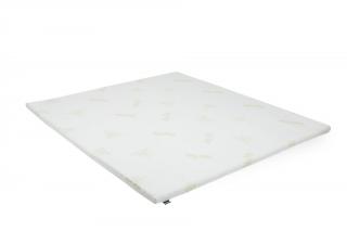 Topper Aloe Vera 140x200x5 cm, husa detasabila si lavabila, fermitate medie