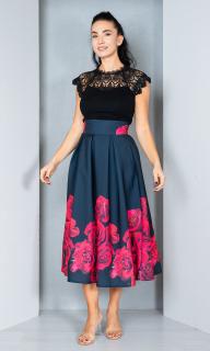 Fusta Faigy midi neagra