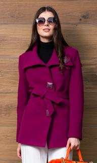 Palton de lana Sentierri 815 fucsia