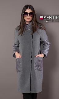 Palton de lana Sentierri 849 gri-antracit