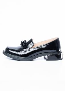 Pantofi de piele naturala Epica 1611 negri