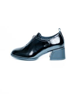Pantofi de piele naturala Epica 3258 - 5 cm  negri